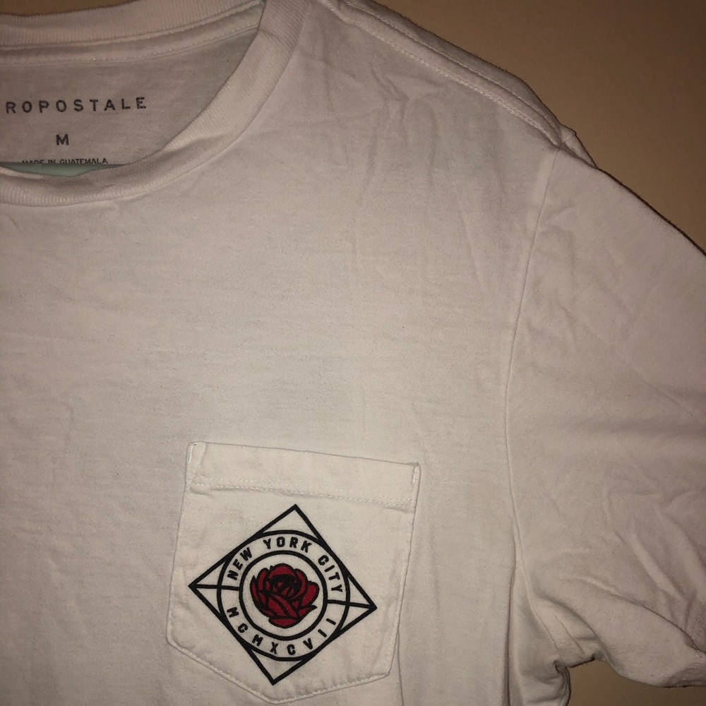 White Graphic Pocketed T-Shirt